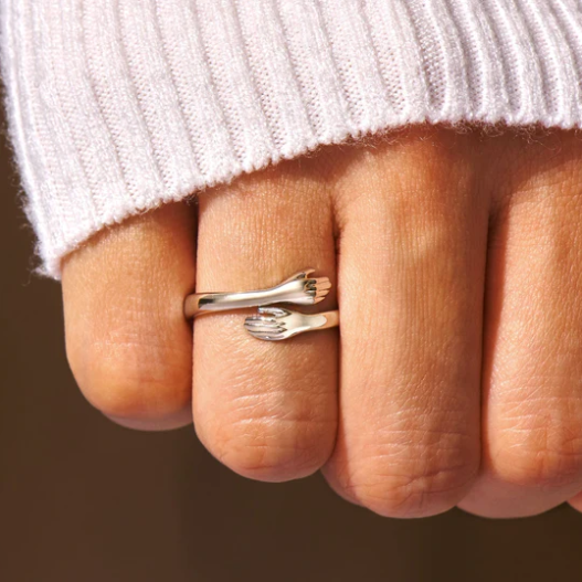 Feminino masculino anel ajustável real 925 prata esterlina